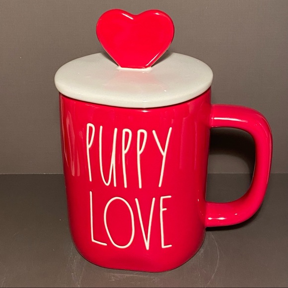 Rae Dunn Other - 🔥FINAL PRICE🔥 Rae Dunn PUPPY LOVE Mug with Topper